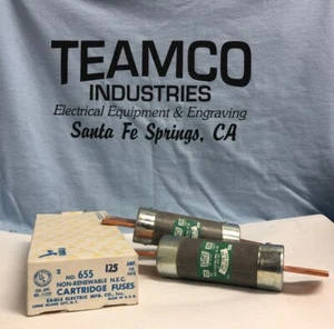 OT125 NON125 Eagle Fuse 655 125A 250V 2 in box , LOT OF 2 NEW - Picture 1 of 3