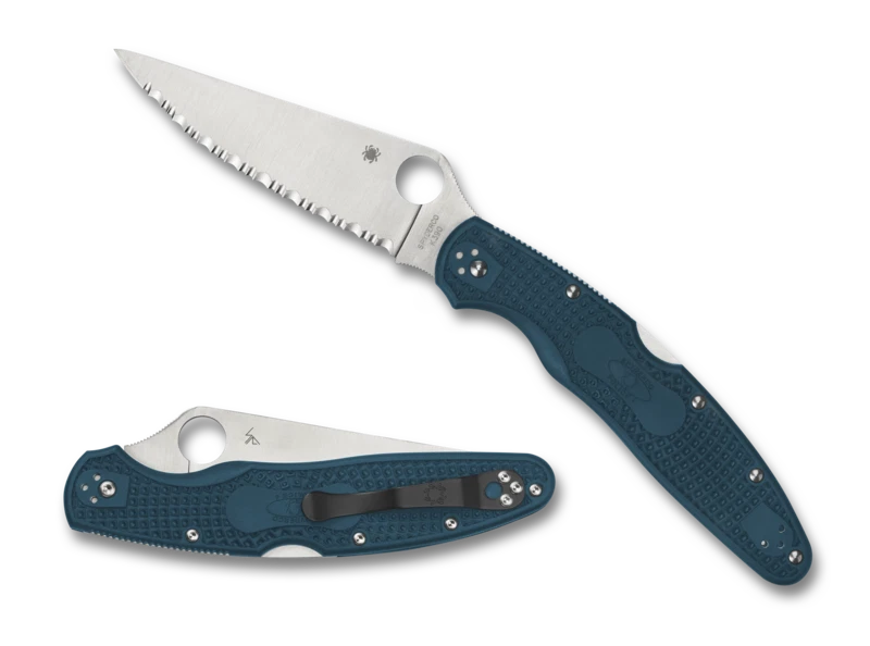 Cuchillos Spyderco Police Lockback K390 MICROCLEAN acero azul FRN C07FS4K390 Foto 1 de 1
