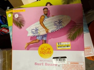 Surf Board Inflatable Pool Floaty - Picture 1 of 3