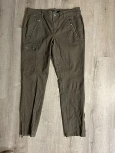 Lauren Ralph Lauren Women’s Twill Skinny Cargo Pants, Moss Green, Size 8 - Picture 1 of 18