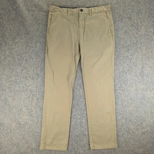 Billabong Carter Pantalone Elasticizzato Uomo 33 Khaki Chino Casual Slim Fit Misto Cotone - Foto 1 di 10