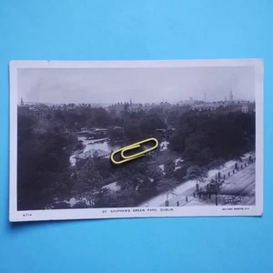 St Stephen's Green Park, Dublin - RPPC Posted 1908 - Picture 1 of 2