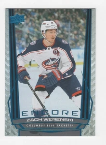 2025-26 UPPER DECK SERIES 1 HOCKEY BLUE ENCORE ZACH WERENSKI BLUE JACKET - Bild 1 von 2