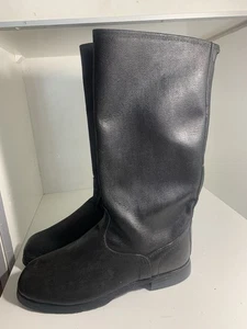 Soviet Russian Soldier Boots 47 Kersey Army Uniform Sapogi USSR - Picture 1 of 6