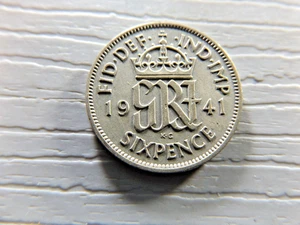 UK GREAT BRITAIN 1941 Sixpence - Bild 1 von 2
