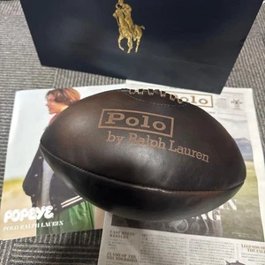 Polo Ralph Lauren Leder Rugby Ball Selten Neuheit Promo Limited Edition - Bild 1 von 7