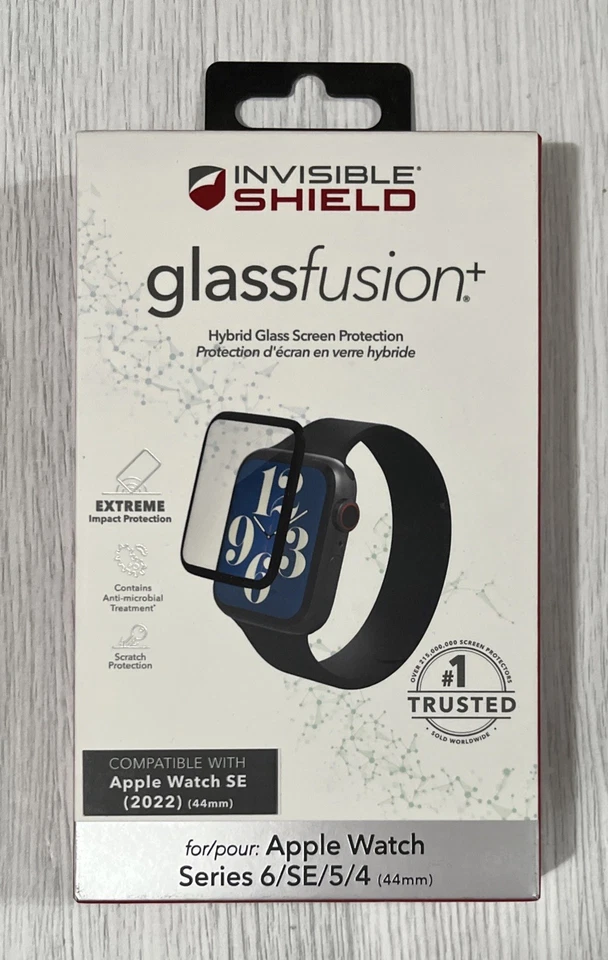 ZAGG Glassfusion+ Screen Protector for Apple Watch Series 6/SE/5/4  (44mm) - Image 1 of 1