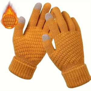Stretch Knit Touch Screen Gloves Touch Screen Warm Gloves  Student Use - Picture 1 of 16