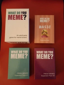 What Do You Meme? Original Deck und 3 Erweiterungen: Fresh Memes 1 & 2, Basic Pack - Bild 1 von 4