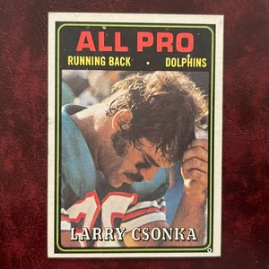 Juego Topps 1974 Larry Csonka All-Pro #131 Miami Dolphins - como nuevo - Imagen 1 de 2