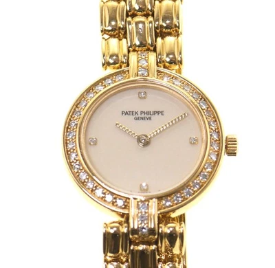 Patek Philippe 4728/1 Ellipse Ladies 18k Gold Diamond Watch – Patek Service 2025 - Image 1 of 4