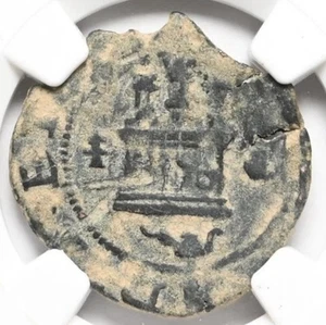 SPAIN Ferdinand V and Isabel I 1474-1504 Columbus 1492 2M Maravedis Coin NGC VF - Picture 1 of 5