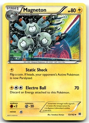 Magneton 53/162 XY - BREAKthrough Uncommon Normal Pokemon TCG LP - Image 1 of 2