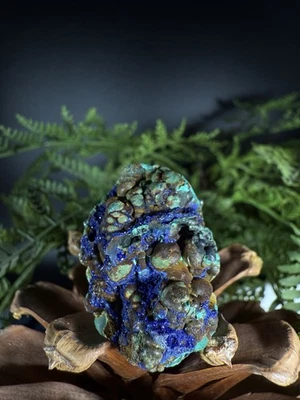 Joyería Anillo Azurita, Anillo Cristal Único Hecho a Mano, Anillo Ajustable Foto 1 de 3