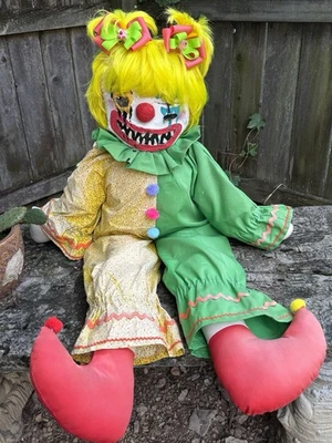 Espeluznante ÚNICO Arte Personalizado ENORME Payaso Jinxie Q Renacido 36” Grande Halloween Miedo ¡GUAU! Foto 1 de 4