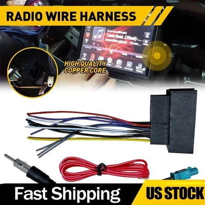 Car Radio Stereo Wiring Harness Adapter Connector For Chrysler 200 2015-2017 - Image 1 of 4