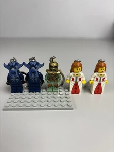 LEGO 2009 Minifigure Keychain LOT OF 5 Atlantis Castle Kingdoms Vintage NEW - Picture 1 of 2