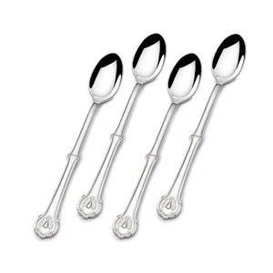 Wallace Napoleon Bee 18/10 Stainless Steel Iced Beverage Spoon (Set of Four) - Picture 1 of 4