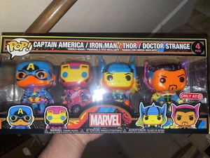 Funko Pop Marvel Black Light 4 Pack Target Exclusive IN HAND - Bild 1 von 4