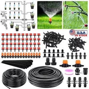 164FT Drip Irrigation Kit Automatic Garden Irrigation System Plant Watering Drip - Picture 1 of 10