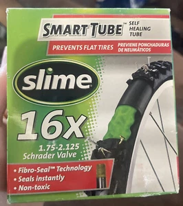 Slime Self-Sealing Bike Inner Tube 16 X 1.75-2.125 Schrader Valve Extra Strong - Picture 1 of 7