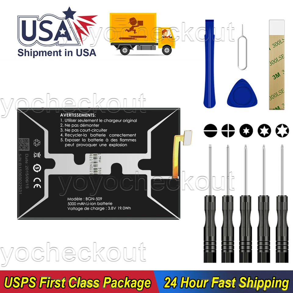 For BLU Studio Energy D810U Replacement Battery BL-N5000 BGN-509 Tool - Image 1 of 4