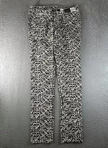 City Station Jeans Brown Leopard Print Womens Juniors Size 7 - Picture 1 of 9