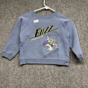 Vintage Buzz Lightyear Pullover Youth Size 6 Disney Blue Long Sleeve Embroidered - Picture 1 of 14