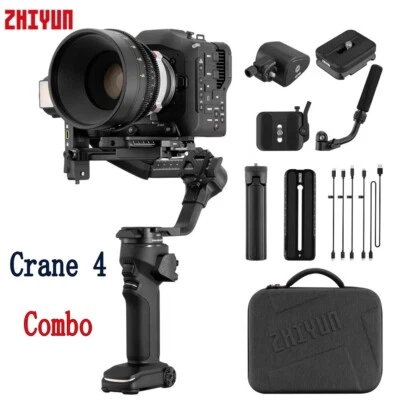Zhiyun Crane 4 Combo Gimbal Stabilizer for DSLR Camera R Cinema Camera Camcorder - Image 1 of 4