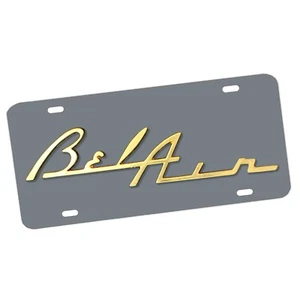 1950's Bel Air Exterior Colors Classic Car Design Aluminum License Plate - Picture 1 of 16