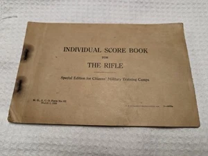 1928 Individual Score Book For The Rifle - Picture 1 of 3
