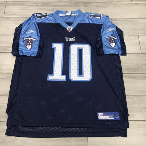 Reebok Men’s NFL Jersey Tennessee Titans #10 Vince Young Men’s Size XXL Cover