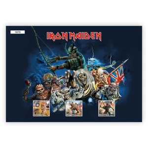 Royal Mail - Iron Maiden - Eddie - Fan Sheet of 3 stamps - MNH - Picture 1 of 4