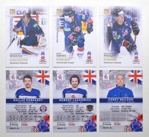 2019 BY cards IIHF World Championship Team Great Britain Pick a Player Card
