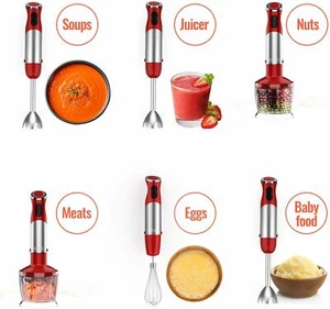 KOIOS Powerful 500W 4-in-1 Hand Immersion Blender Set s 304 Stainless - Picture 1 of 11