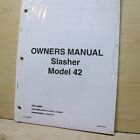 Ctr Slasher 42 Model Owner Operator Operation Guide Manual Log Maintenance Book