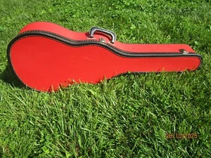 ROTER GITARRENKOFFER, NOS, 60ER JAHRE, USA, GUT GEMACHT - Bild 1 von 13