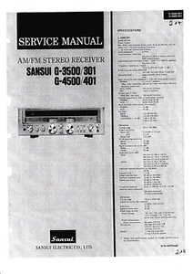 Service Manual-Anleitung für Sansui G-3500,G-4500,G-301,G-401 - Picture 1 of 1