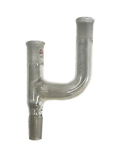 KONTES Bantam-Ware Glass 3-Way 14/20 Connecting Claisen Distillation Adapter - Picture 1 of 5