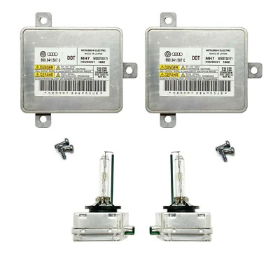 2x Genuine OEM Audi VW Xenon Ballast HID D3S Bulb Kit Control Unit 8K0.941.597 C - Image 1 of 2
