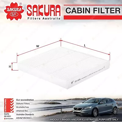 Sakura Cabin Filter for Honda Civic FK Crv RM Legend KB Odyssey RC 4Cyl V6 - image 1 of 2