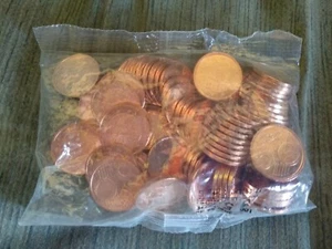 BOLSA ORIGINAL FNMT 100 MONEDAS DE 5 CÉNTIMOS DE 2015 + ANDORRA 2014, ESCASA - Imagen 1 de 1