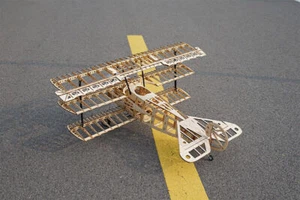 New DIY Fokker Dr.I Red Baron Wood Plane Airplane Kit Model Toy Wingspan 102cm - Picture 1 of 20