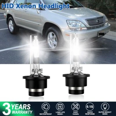 For Lexus RX300 2001 2002 2003 D2R LED Headlight Bulb Conversion Kit 6000K White - Image 1 of 4