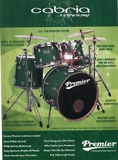 2003 Print Ad of Premier Cabria Emerald Green Drum Kit