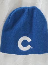 New Chicago Cubs x Heilmans Old Style Beer Beanie Cuffless Skull Cap Hat Blue