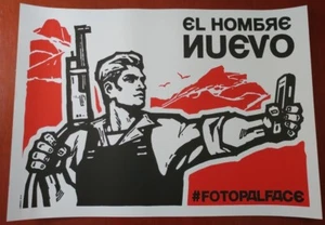 Cuban Art Serigraph El Hombre Nuevo The New Man Cuba Silkscreen Poster - Imagen 1 de 12