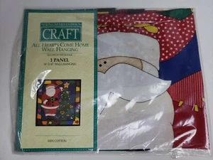 Springmaid Fabrics Colorful Sewing 36" x 45" Santa Holiday Fabric Panel 1 Yard - Picture 1 of 5