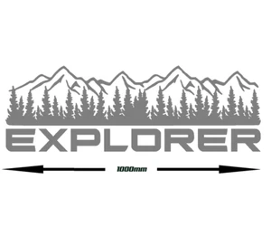 MOUNTAIN RANGE EXPLORER Vinilo Pegatinas Gráficas Calcomanías Coche Cámper Furgoneta Caravana L - Imagen 1 de 1