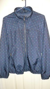 north face polka dot jacket